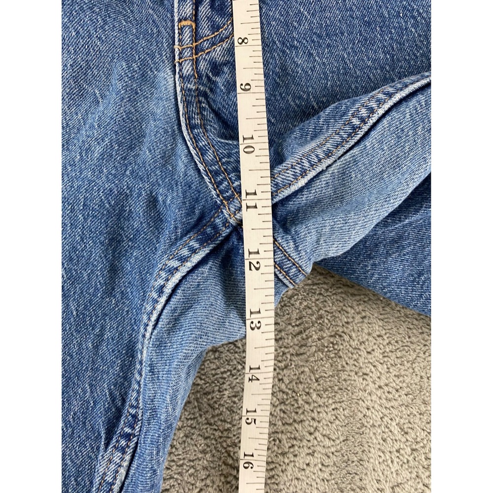 Old Navy Womens Plus 22 Mid-Rise Wide-Leg Jeans Medium Wash Raw Hem Blue Denim - Picture 13 of 14